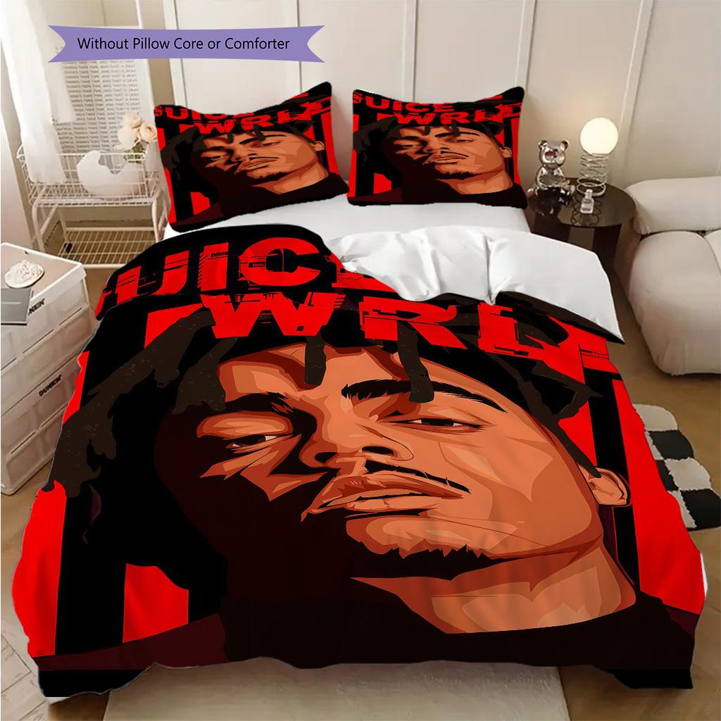 Juice Wrld Celebration Life Music Bedding 1 Duvet Cover 2 Pillowcase Without Core Duvet Cover And Pillowcase Christmas Birthday Gift
