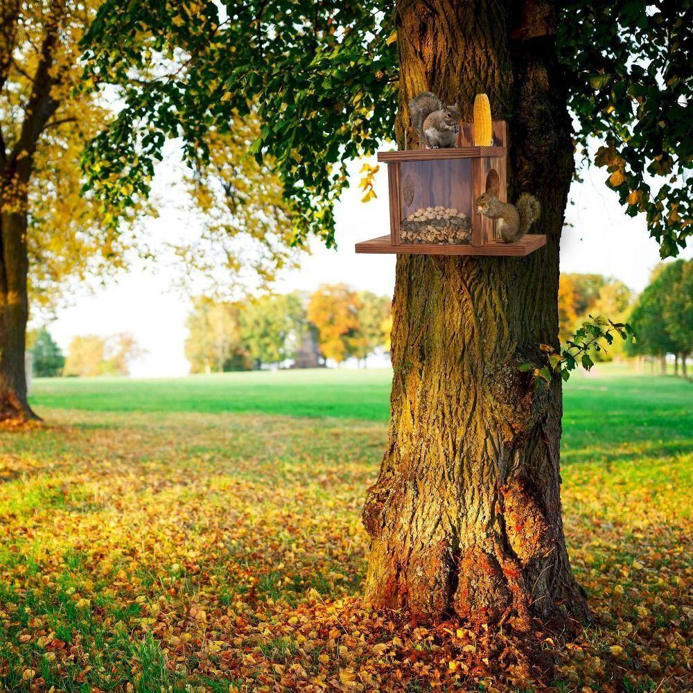 Durable Hamster Feeding Box Hanging Pet Food Dispenser Feeding Container Bird Feeder Garden