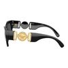 Versace Logo Design Square Sunglasses Unisex Sunglasses Black 0VE4479U-GB1/87