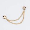 1Pc Multi-Function Magnetic Clothing Clip with Chain Metal Buttons Clip Clothes Scarf Trouser Legs Cuff Fixing Magnet Pin Decor