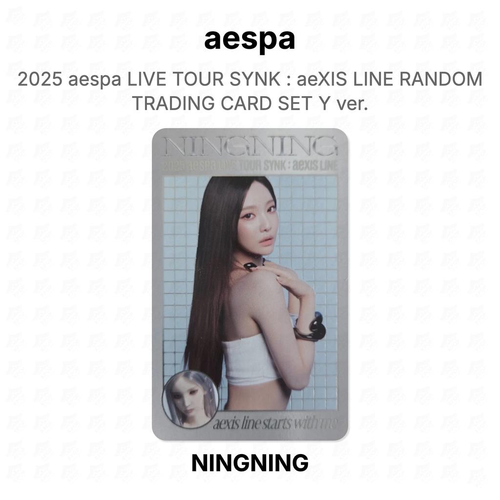 aespa 2025 aespa LIVE TOUR SYNK : aeXIS LINE ZUFÄLLIGES SAMMELKARTENSET Y ver. Offizielle Fotokarte