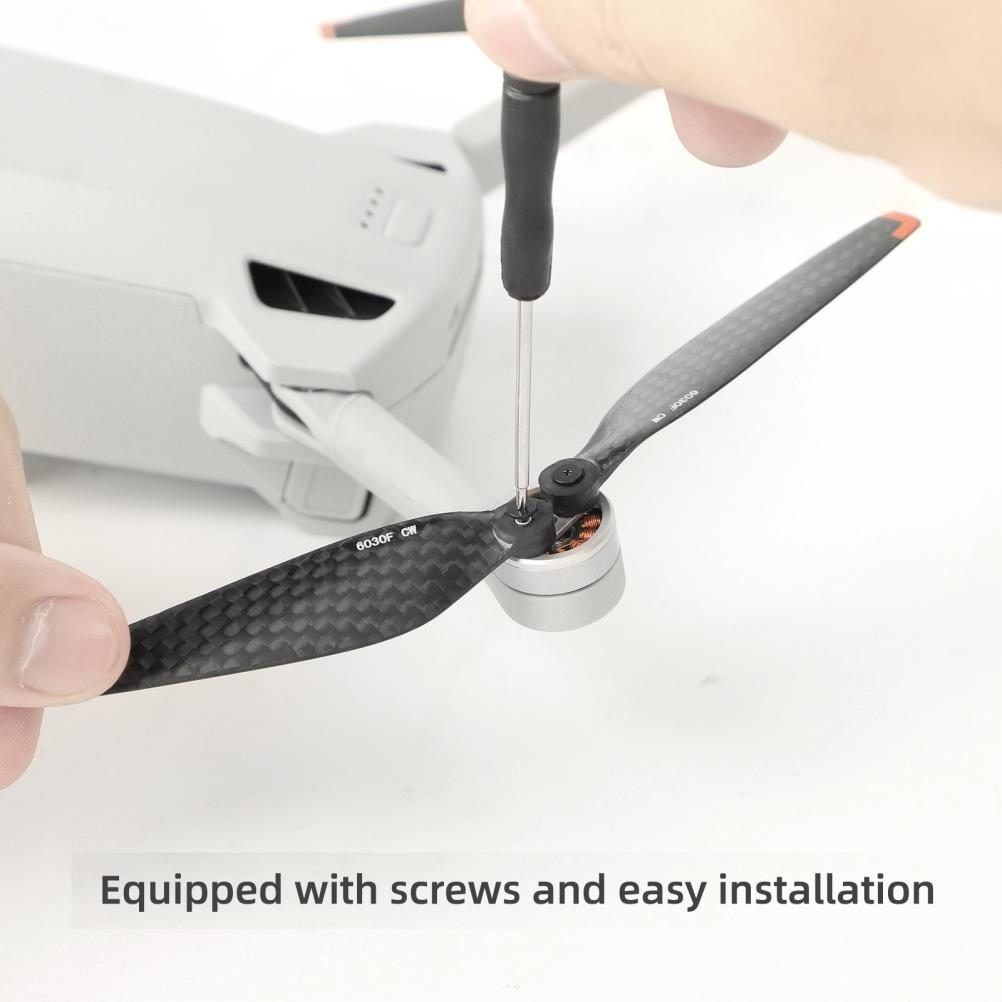 Set Elicoptere Dronă Fibră de Carbon Zgomot Redus Pale Elicopter Dronă Compatibile pentru DJI Mini 3 Pro