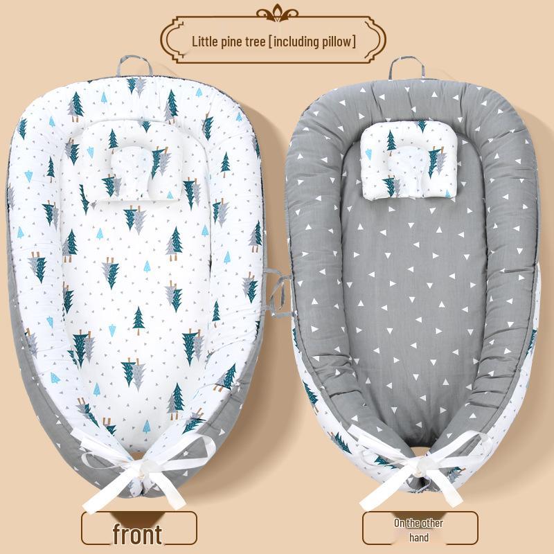 Pure Cotton Portable Anti-Pressure Baby Pillow & Bed Nest
