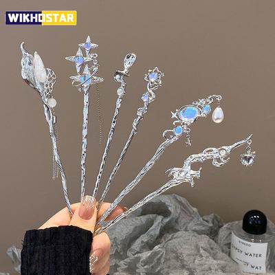 Fashion Chinese Style Hair Stick Hair Needle Moonstone Jewelry Suitable Daily Party Wear Women's Romantic Hair Clip Accessories