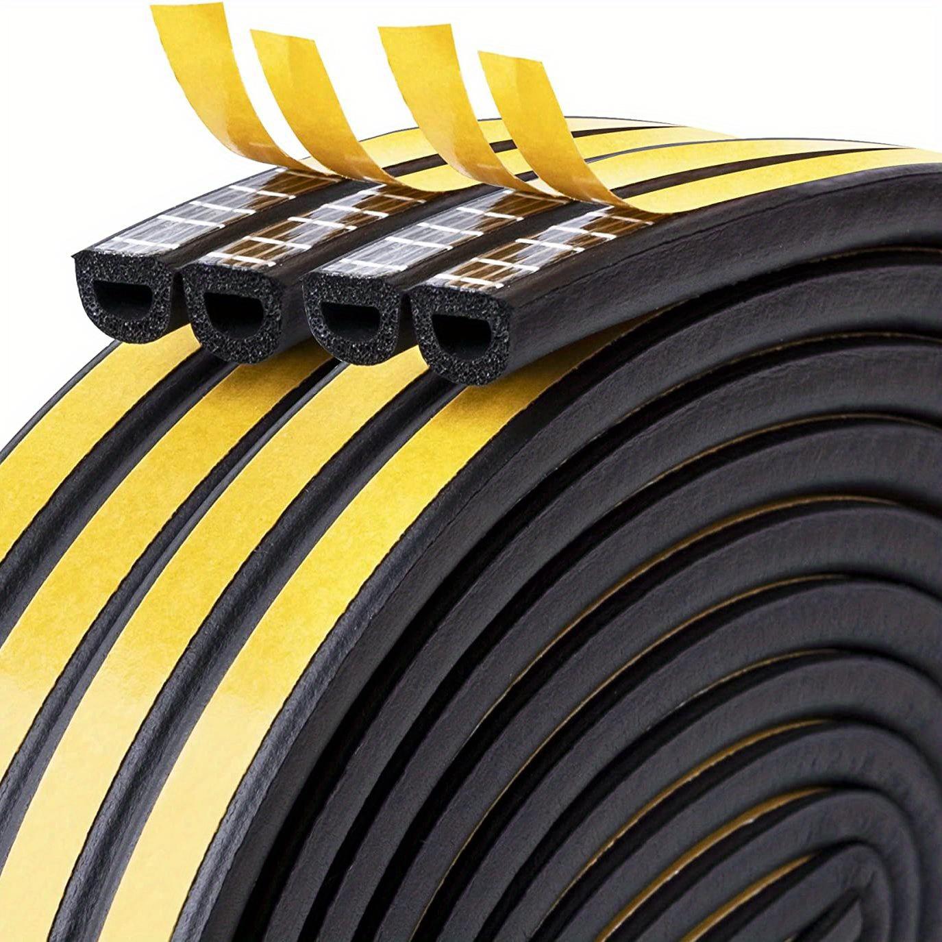 

Self-Adhesive Rubber Foam Weather Stripping – Anti-Collision Window Seal Strip & Soundproof Door Seam Tape чёрный