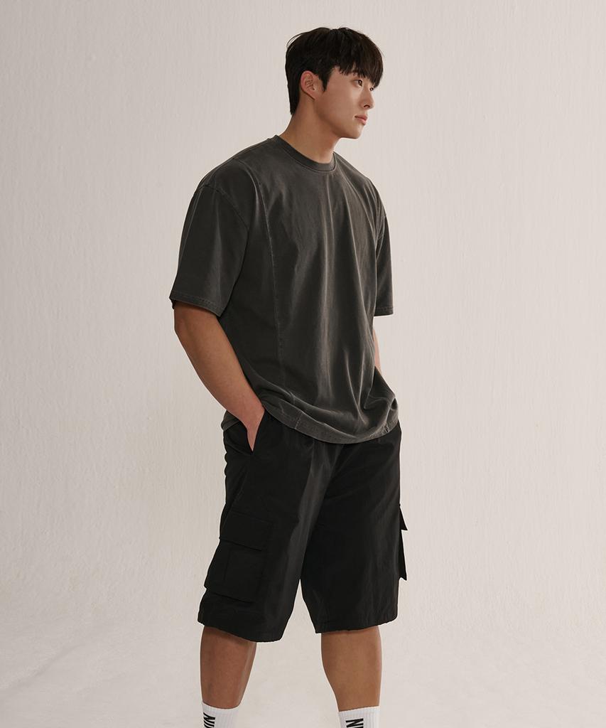 NINEZ [2Pack] Pintuck Semi-Wide Cargo Shorts 25Spt02