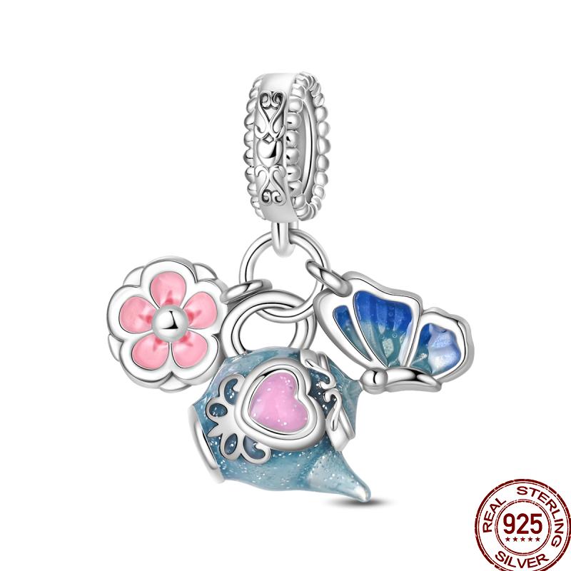 Unicorn Magic Mirror Series Copper Rainbow Cloud Fantasy Colored Charm Beads Suitable Fit Pan Original Bracelet