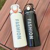 680ML Thermos Cup with Bouncing Straw Stainless Steel Portable Insulated Cups Outdoor Sports Water Cup Portable Drinkware Gift