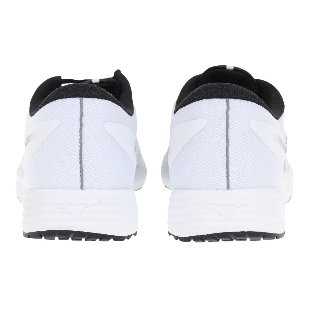 Mizuno Duel Sonic 3 Running 2E Shoes, White/Dark Gray/Black, 26.0 cm,