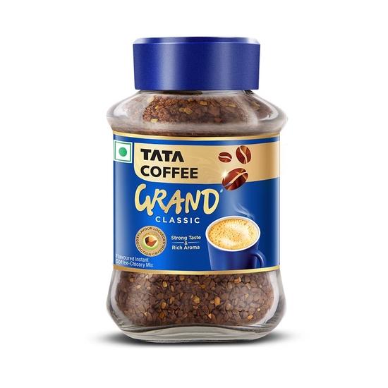 Tata Coffee Grand Premium Instant Coffee|100G Jar, Powder & Tata Coffee Grand Classic Instant Coffee| With Flavour Locked Decoction Crystals | 95g Jar