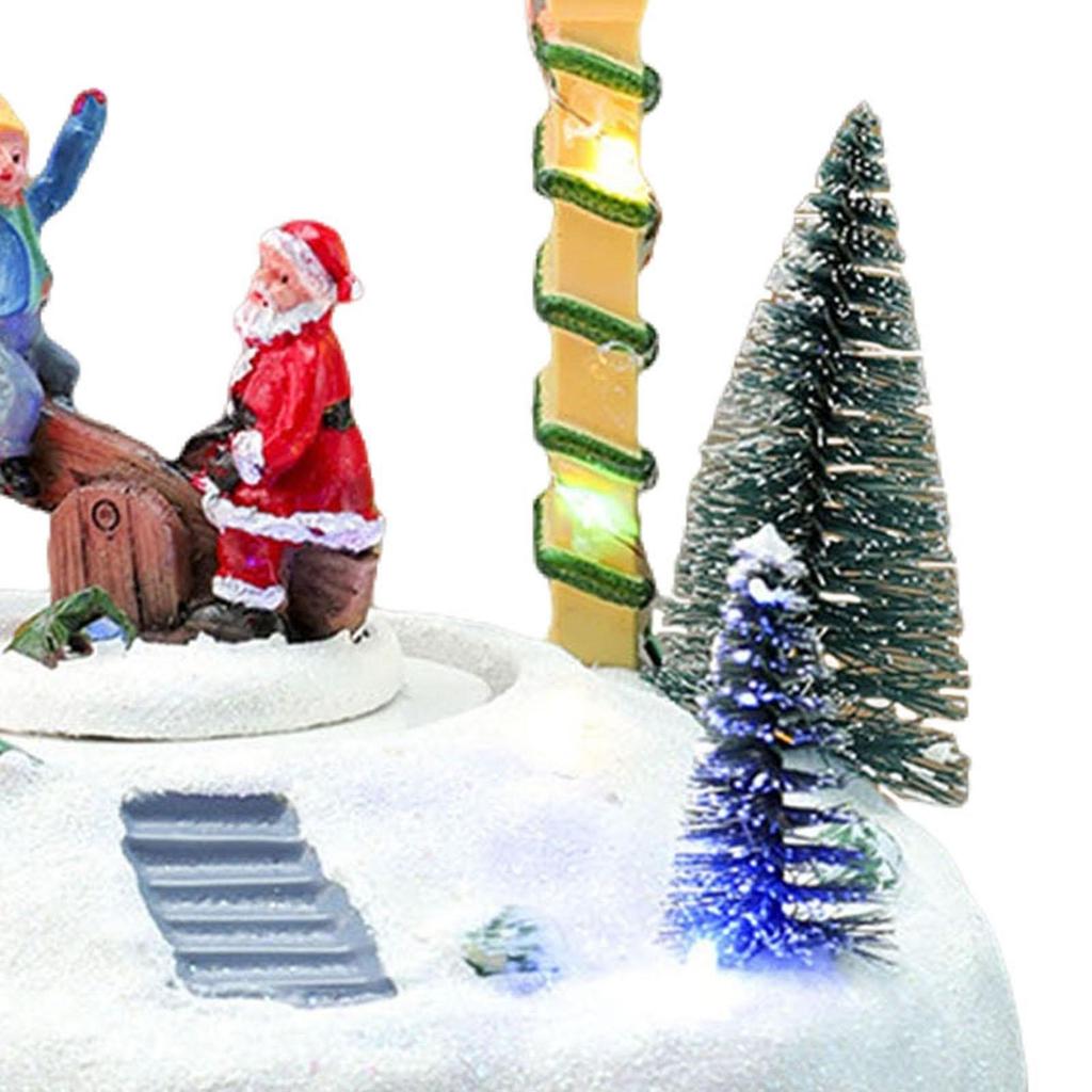 Christmas Snow Scene Music Box Music Movement for Girls Children Family