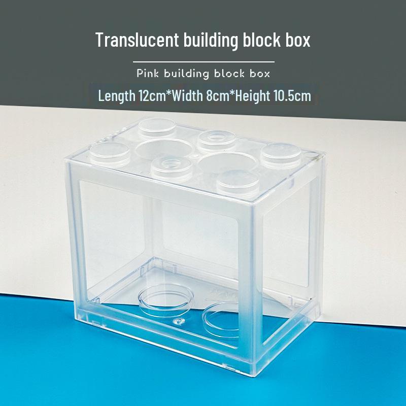 Transparent Desktop Aquarium: Fighting Fish, Jellyfish, Goldfish Tank with Street Stall Stand Design