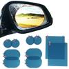 2/6pcs Set Car Rearview Mirror Window Anti Fog Clear Film Anti-Light Car Mirror Protective Film Waterproof Rainproof Car Sticker