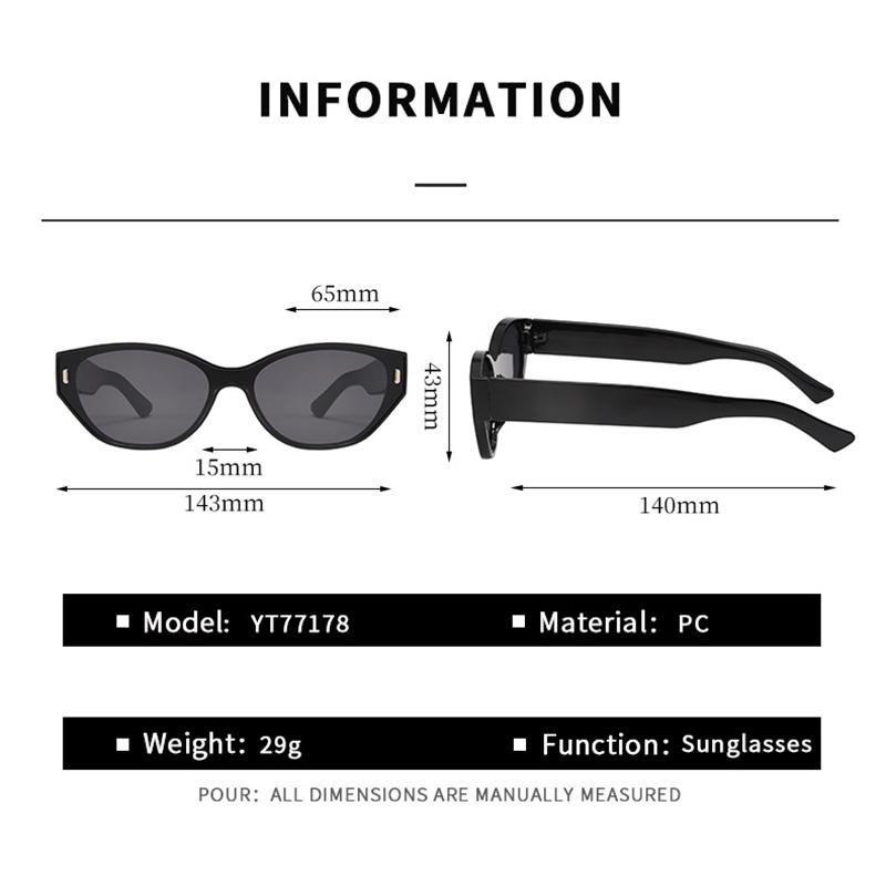 High-quality Cat Eye Sunglasses Women Men Fashion Luxury Brand Designer Sun Glasses Leisure Travel Beach Lady Man Glasses UV400