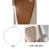 Bowknot Necklace For Women With Zinc Alloy Chain Summer Fashion Accessory