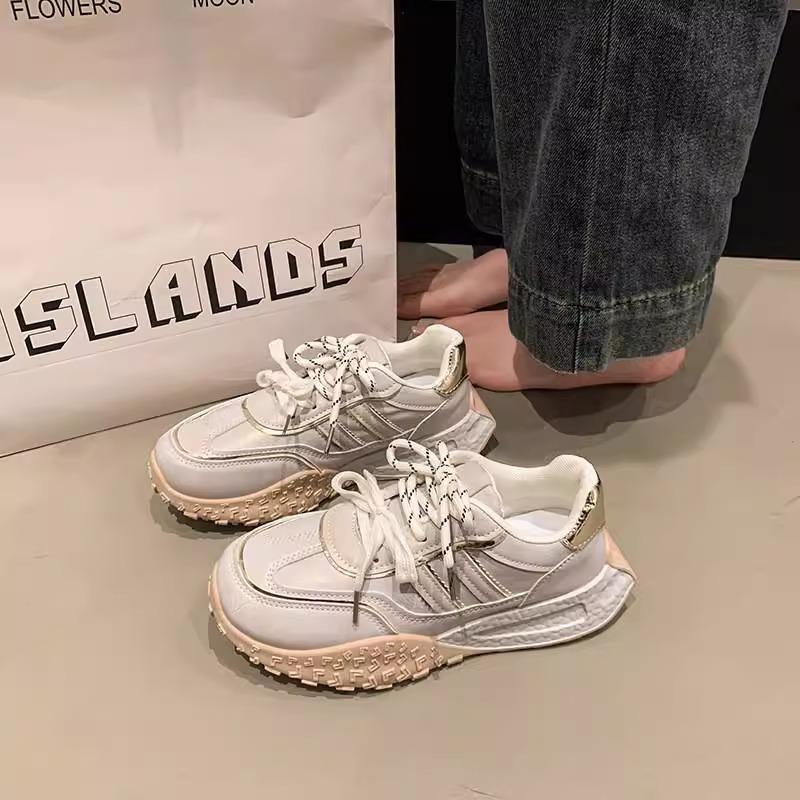 

Korean version 2025 spring and summer new popular thick-soled dad shoes women s shoes popular versatile small casual sports shoes 40 шампанского
