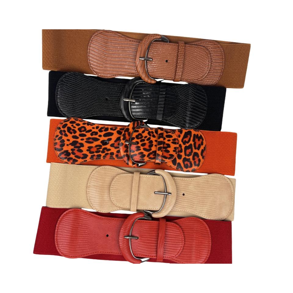 Extra-wide Waistband for Women's Fashionable Matching with Decorative Belt Dress Coat Elastic Waistband
