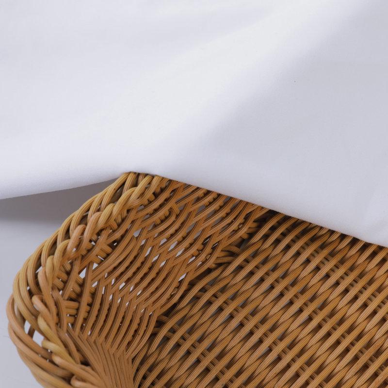 Tejido de Forro para Uniforme Escolar de Pongee Blanqueado por Manchas, 100% Poliéster, 160cm, 86g, Suave, Acabado Cepillado Liso