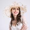 New Style Anti-ultraviolet European and American Ladies Fashion Hat Embroidery Bird's Nest Fashion Mesh Hat Sun Hat