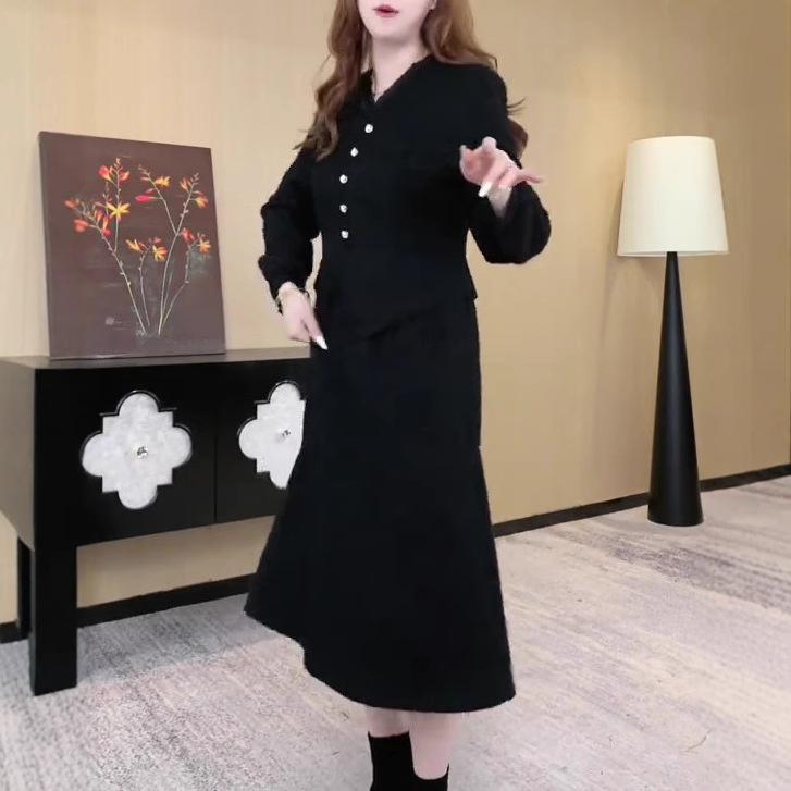 New Spring Fashion French Style Slimming Dress for Plus Size Middle-Aged Women