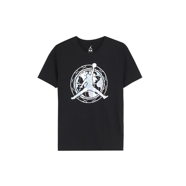 Air Jordan Laser Pattern Short Sleeve Black Men s 828219-010 XL