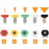 Set of 7 lances/extensions for pressure washers, including a 30° angled lance + 5 nozzles with a 1/4” quick connector, 250 bar