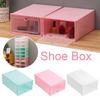 PP Material Transparent Shoes Box Minimalist Design Dustproof Shoe Storage Organizer Stackable Drawer Shoe Box