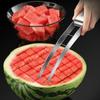 304 Stainless Steel Watermelon Cutter Household Fruit Melon Cutter Tool Divider Fork Spoon Meat Remover