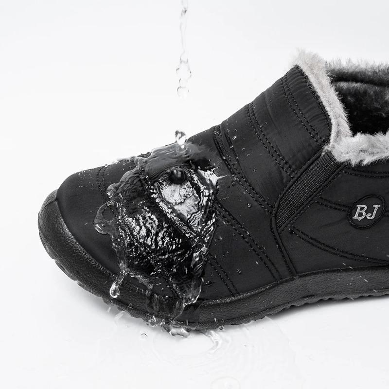 Winter Men Boots Waterproof Snow Boots Warm Fur Casual Men Shoes Antislip Ankel Boots Plush Cotton Shoes platform boots
