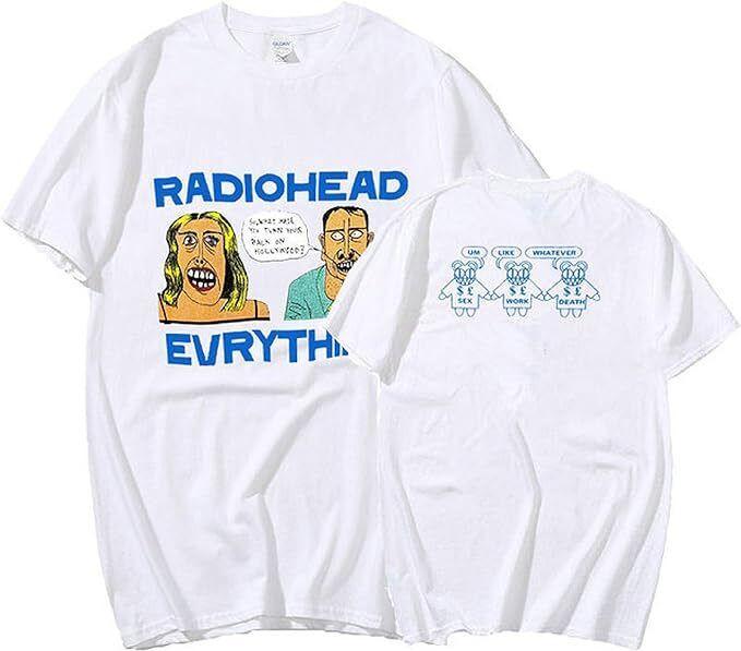 

Radiohead Everything 2 side White short sleeve Unisex T shirt 3XL