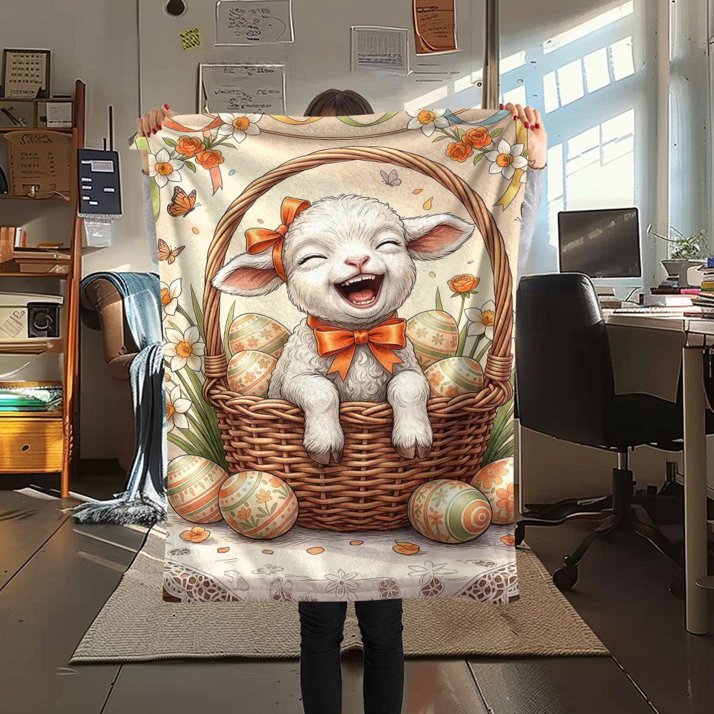 1Pc Basketsanimals Print Flannel Blanket, High Quality Comfortable for All Seasons, Home Decor, Warmth and Comfort, Perfect for Christmas Gifts