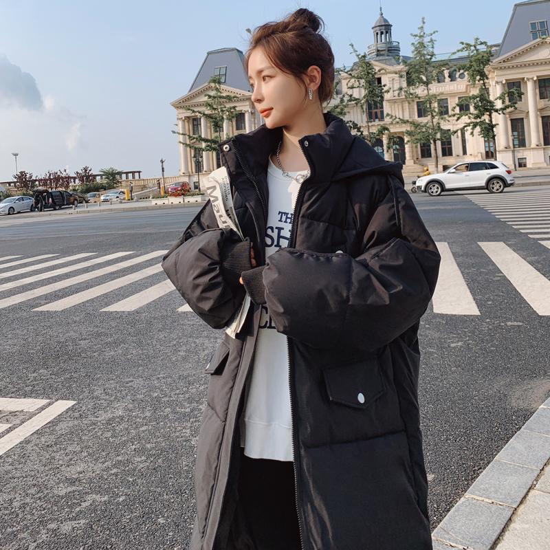 New Winter Korean Style Loose and Thick Cotton Jacket with Printed Coat