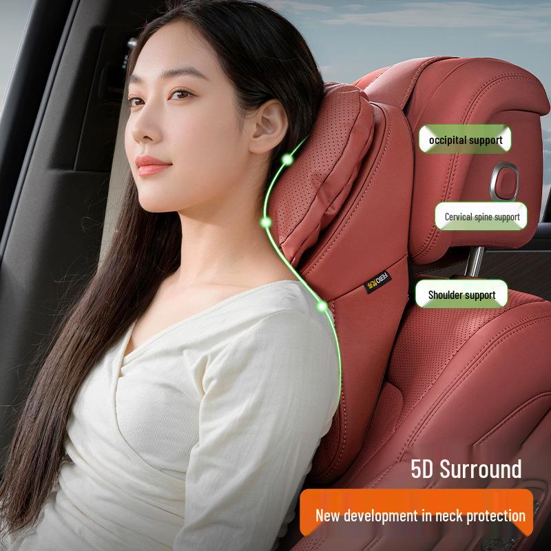 Neck Pillow for Mercedes-Benz, BMW, Li Auto, Tesla Car Headrest & Driver's Seat Backrest