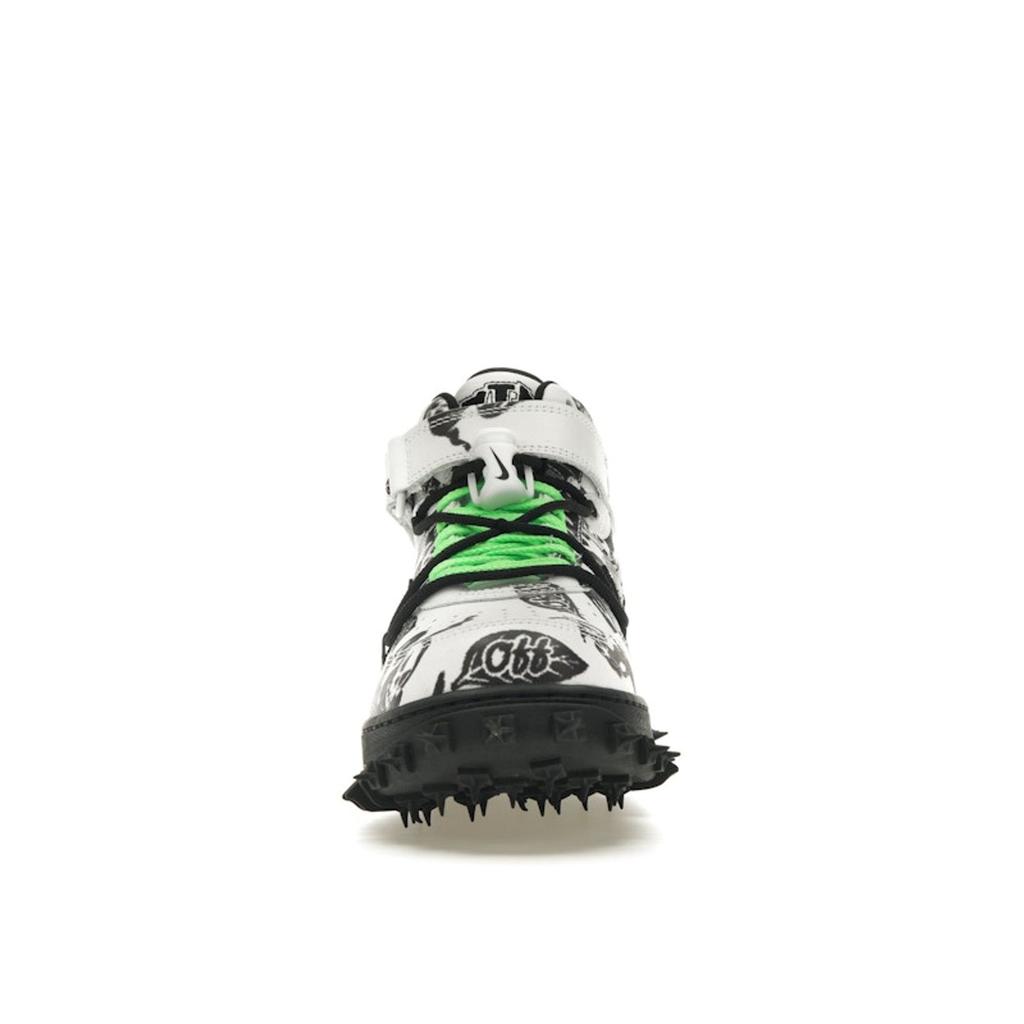 Nike Off-White x Air Force 1 Mid SP Leder Grim Reaper Herren Sneakers Schwarz DR0500-102