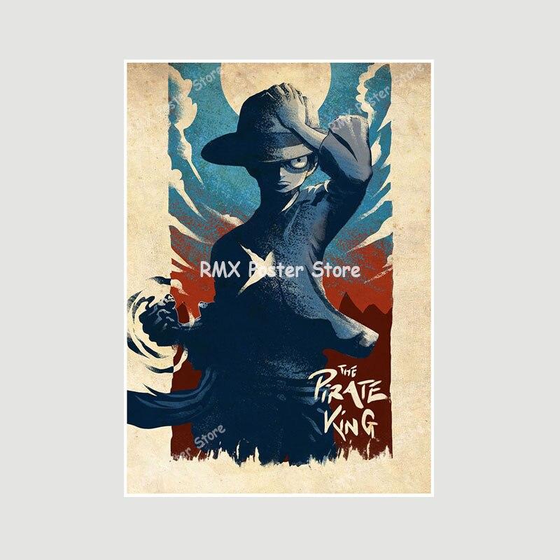 One Punch Man JoJo's Bizarre Adventure Art Painting Pictures for Bar Cafe Home Decor White Paper Room Decoration Anime Posters
