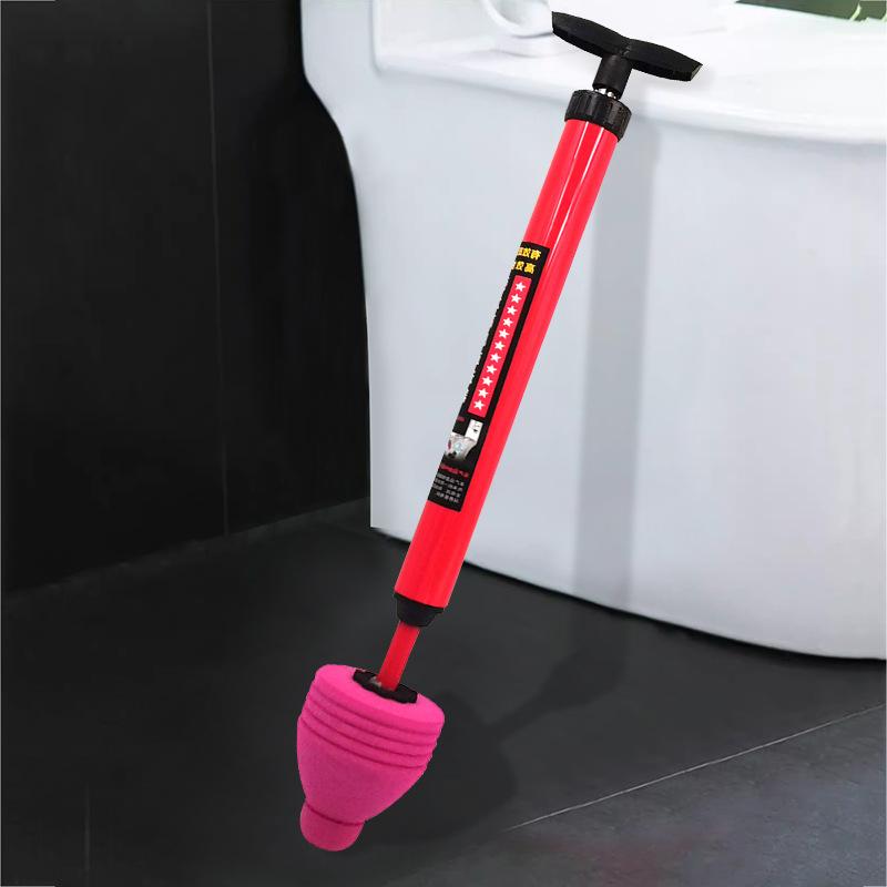 Toilet Flusher Household Toilet Flusher Dredge Toilet Seat Clog Sewer Pipe Powerful Dredge Tool