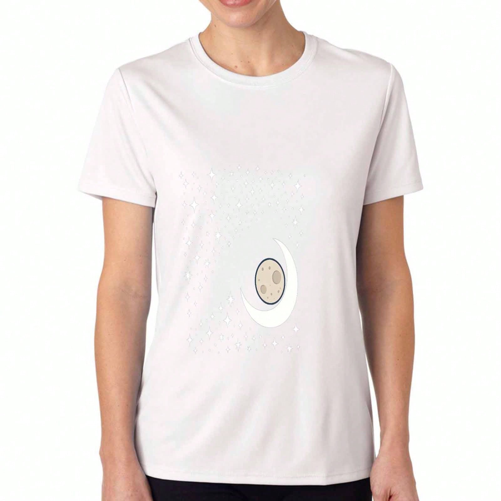 Creepy Geek Ladies Cotton T Shirt, Premium Cotton Graphic,Durable,Casual And Fashionable. Features A Skull With Glasses And Bones,Plus A Spider. Cool S разноцветный