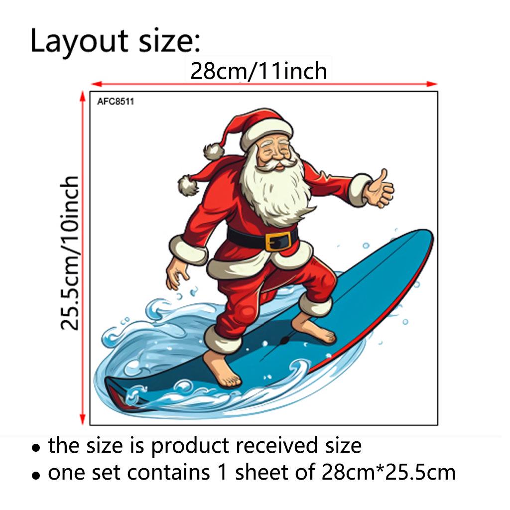 

ПВХ наклейка на унитаз Дед Мороз - Самоклеящееся рождественское украшение для ванной (Модель AFC8507)