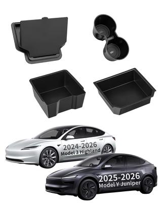 Tesla Model Y Juniper Model 3 Highland Center Console Organizer Box Accessory Set (4pcs)