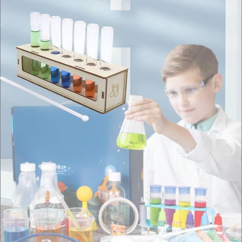 Colorful Music Bottle Wooden Diy Science Experiment Kit For Kids Elementary School Students