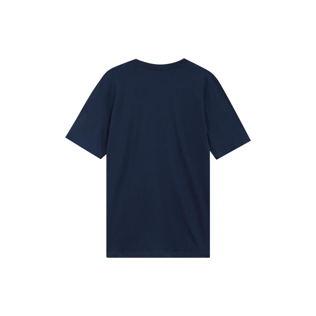 Men's adidas originals Trefoil Tee Colleage Alphabet Printing Breathable Short Sleeve Blue ED4715
