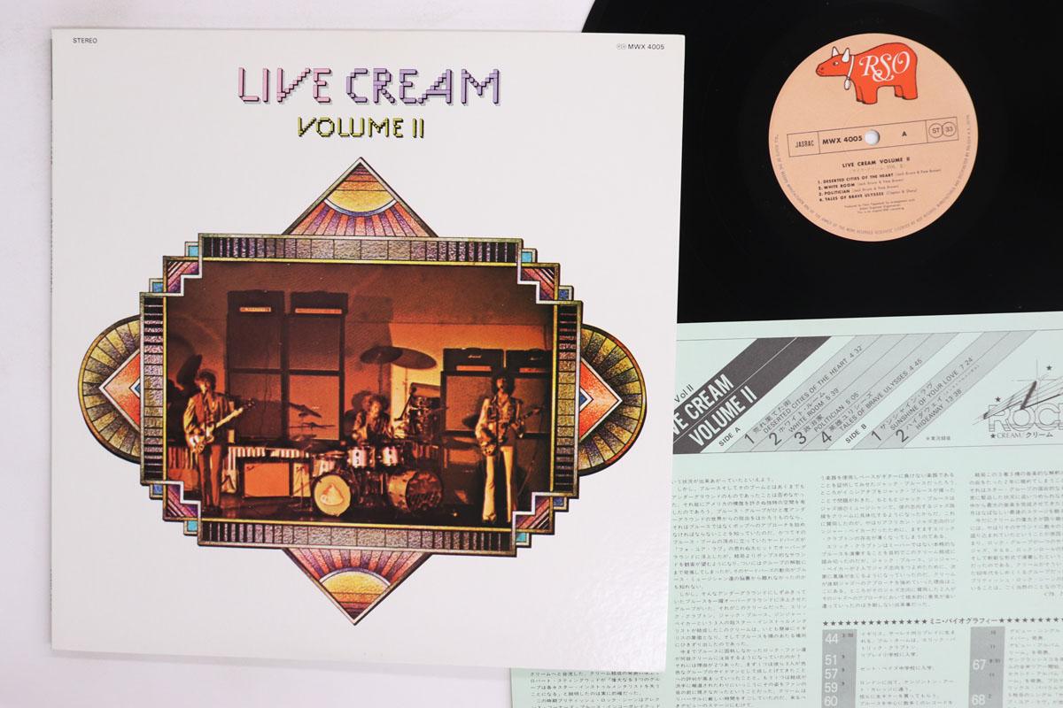 Виниловая пластинка CREAM Live Cream Volume II MWX4005 RSO 1980 Япония Рок Б/у