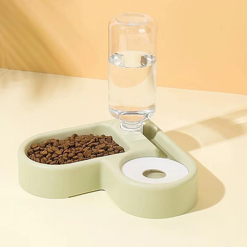 Pet Bowl Saves Space and Reduces Rollover Wet Mouth Cat Bowl Pet Automatic Water Dispenser Pet Food Basin Dog Bowl