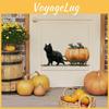 Cartoon Cartoon Cat Pulling Pumpkin Cart Sitting Mouse Wall Sticker Pvc Selfadhesive Decor For Living Spaces And Commercial Areas