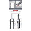 NANLIO 20in 24in Mountain Bike Fork Student Bicycle Air Suspension Barrel Shaft Rear Corolla Structure Design Frame Accessories