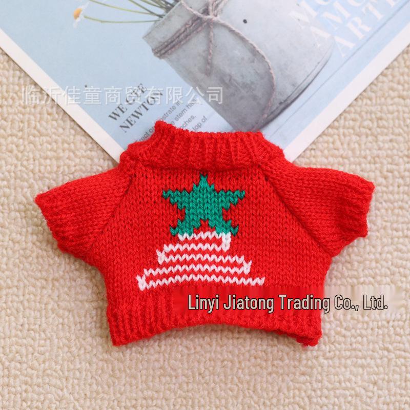 20cm Cotton Doll Accessories: Plush Dog Sweater, Scarf, Hat Set