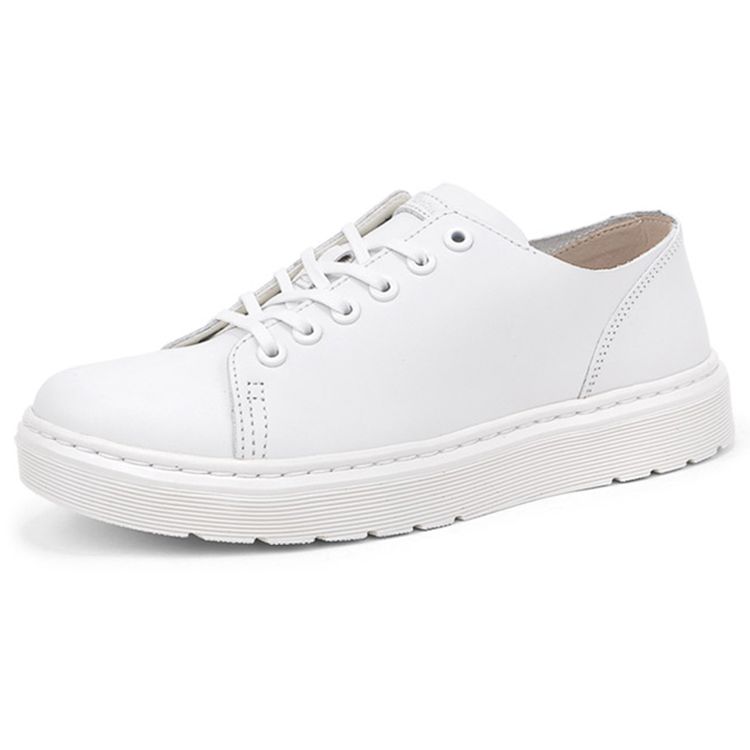 Dr. Martens Dante Leather Patchwork Fashion Casual Flat Shoes Women Shoes White 22127100