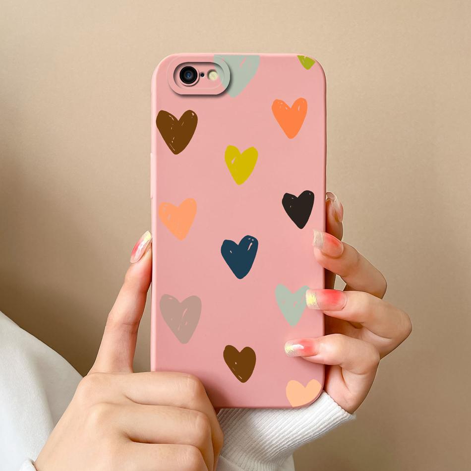 

For iPhone 6 Plus Phone Case Purple Butterfly Soft Liquid Silicone Funda For iPhone6 6Plus 6+ Camera Protection Back Cover Coque iPhone 6