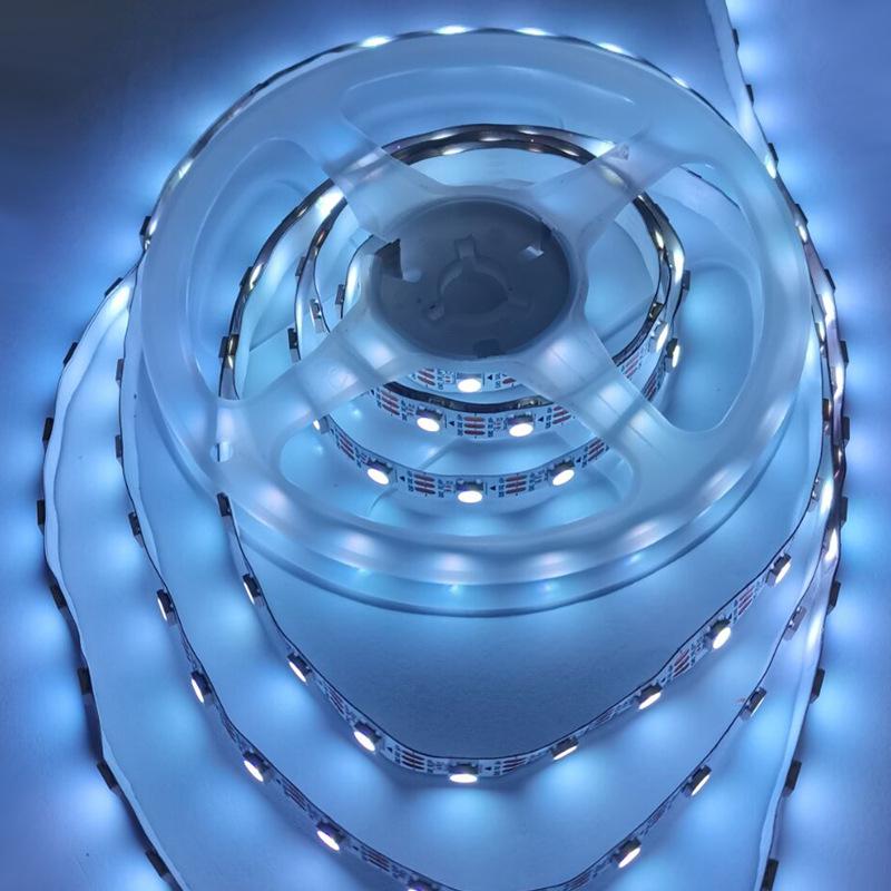 5050 LED Light Strip, 30 LEDs/m, Colorful Chasing, 5V Remote Control, Audio Reactive, Decorative, Cuttable