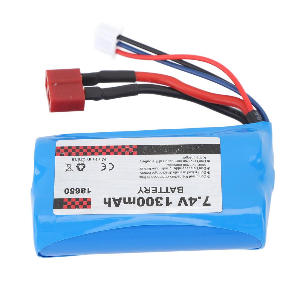 Akumulator Li-Ion 18650 7.4V 1300mAh Akumulator do ładowania Pasuje do Samochodu RC SCY 16101 16102 16103 116